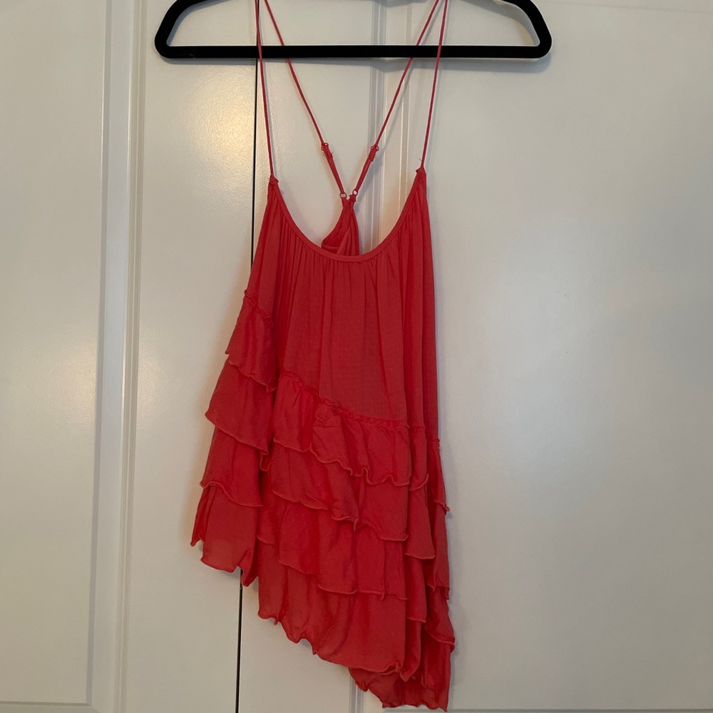 Free People Ruffled Blouse